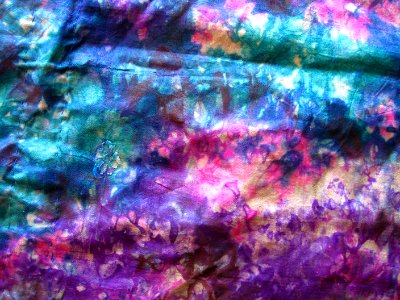 tie-dye satin