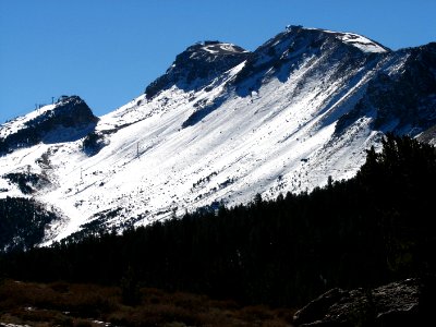 mountains with snow photo
