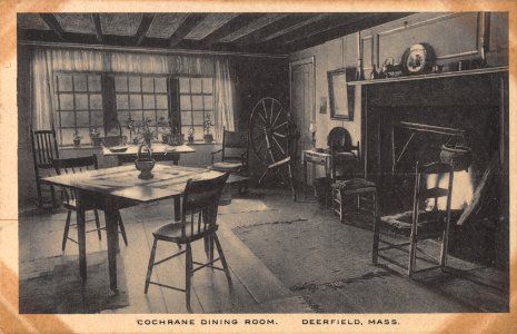 COCHRANE DINING ROOM DEERFIELD MASSACHUSETTS