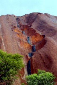 rock waterfall, Uluru photo