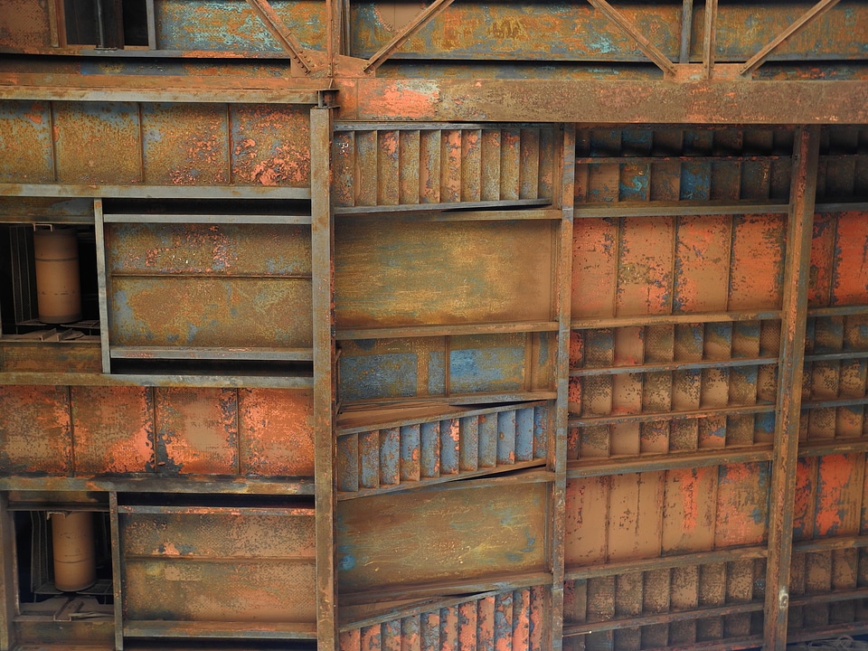 Rusty background damaged