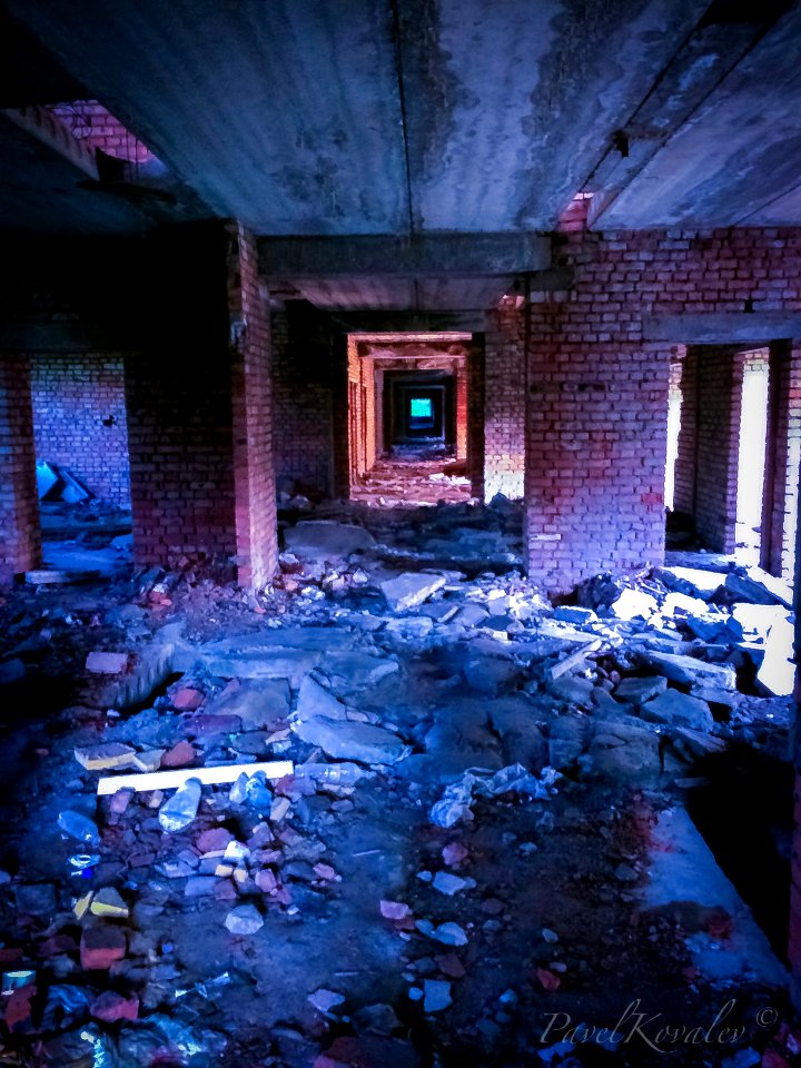 Destroyed hospital
