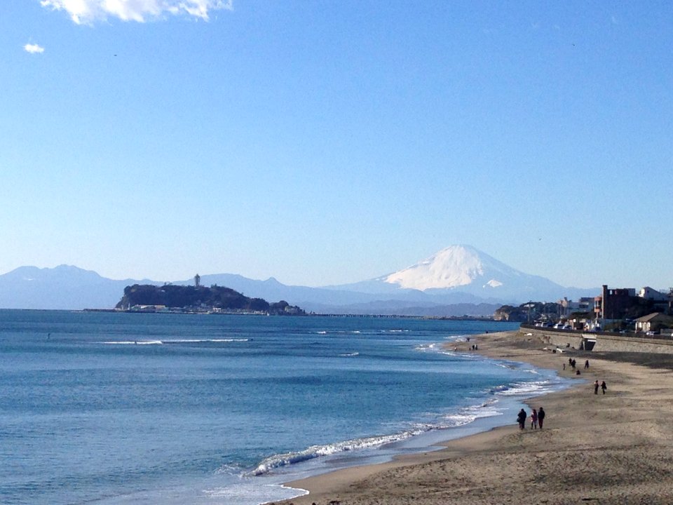 Great view of Mt.Fuji from the bay