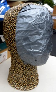 faceless leopardskin head