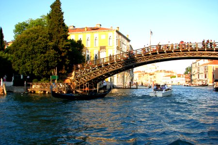 Venice canal with bridge