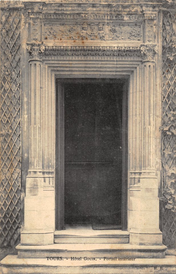 TOURS - HOTEL GOUIN - PORTAIL INTERIEUR