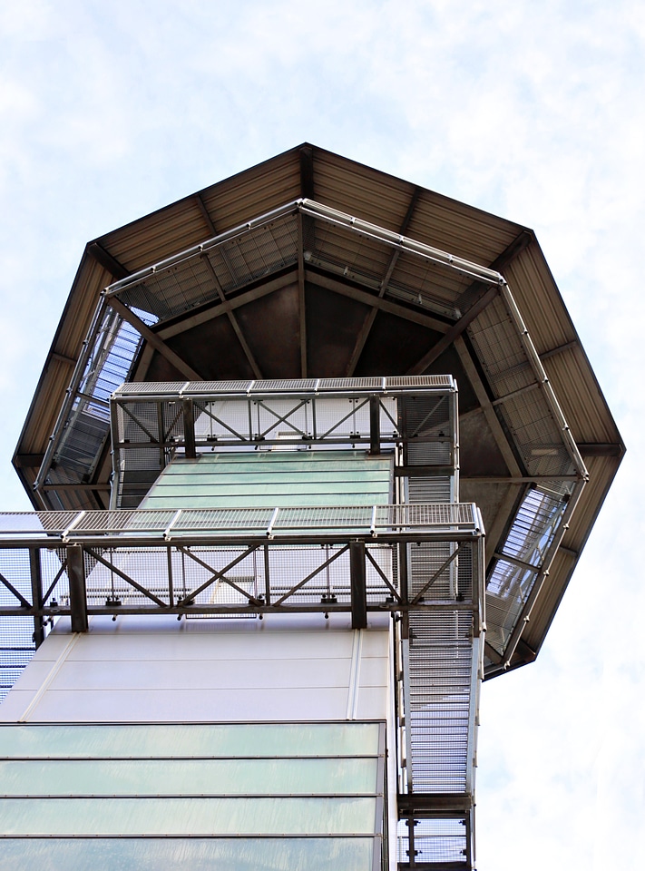 Building watching tower high