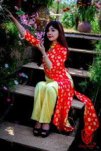 Chụp ảnh áo dài đồng xu - zeus studio