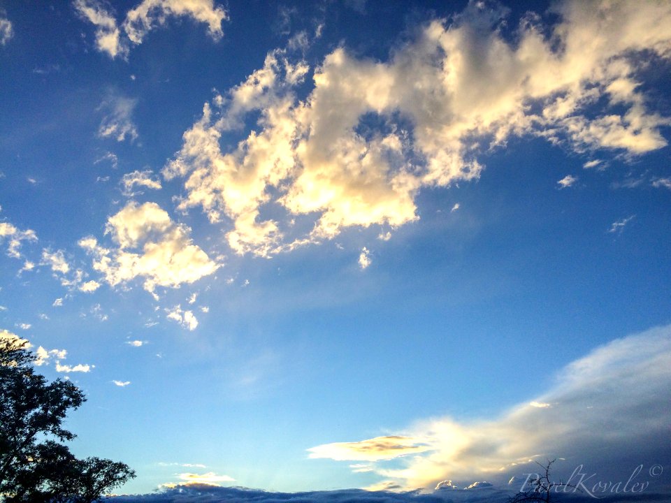 The beginning of sunset