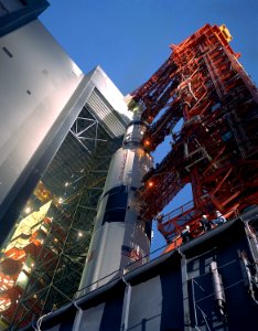 Apollo 12 Saturn V on Transporter photo