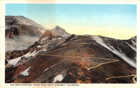 THE SWITCHBACKS PIKES PEAK AUTO HIGHWAY COLORADO