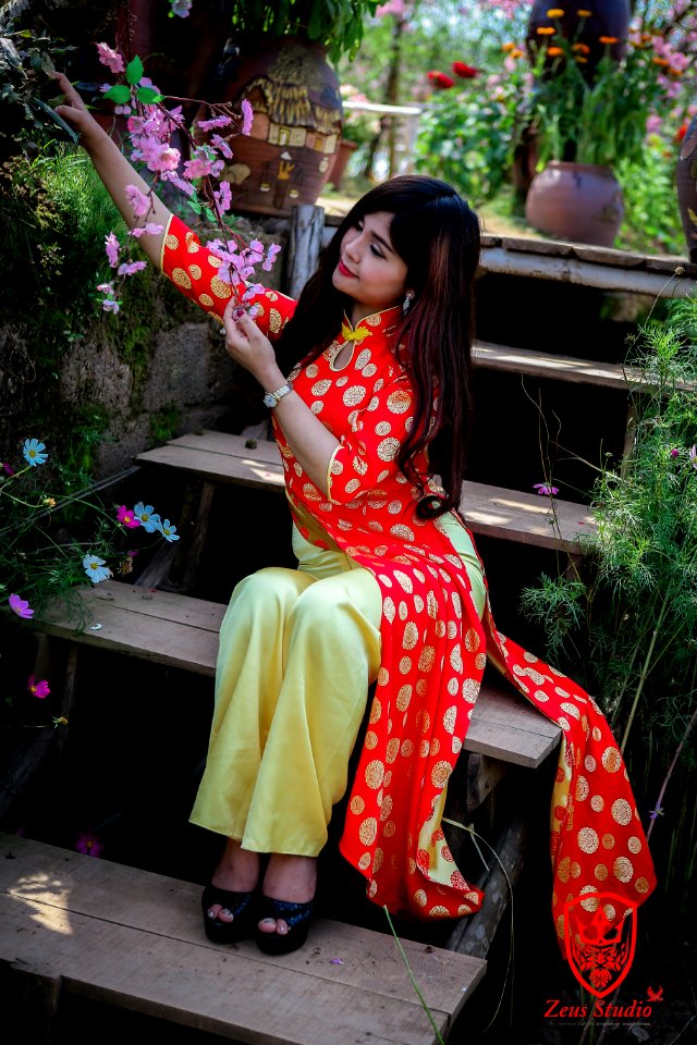 Chụp ảnh áo dài đồng xu - zeus studio