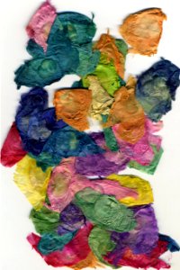 dyed caladium petals