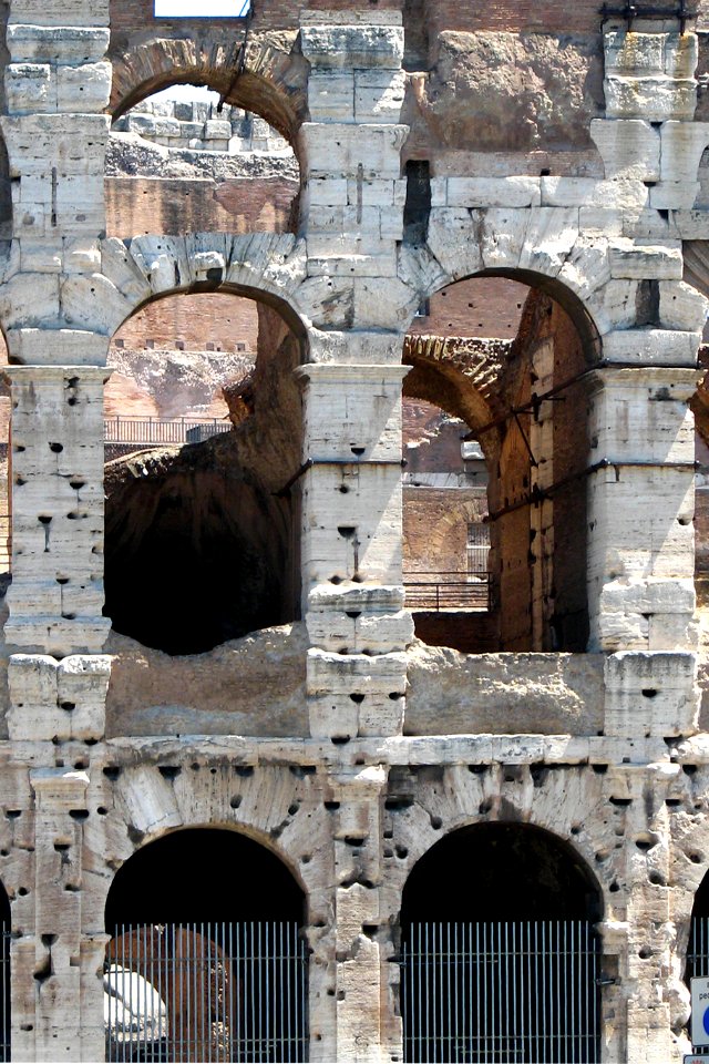 wall, Roman colosseum