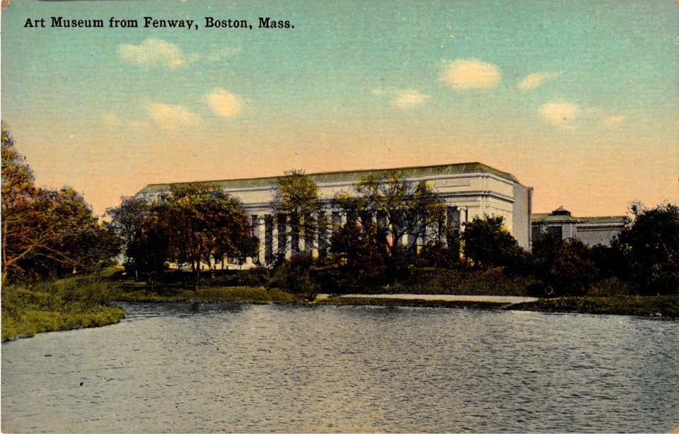 ART MUSEUM FROM FENWAY BOSTON MASSACHUSETTS