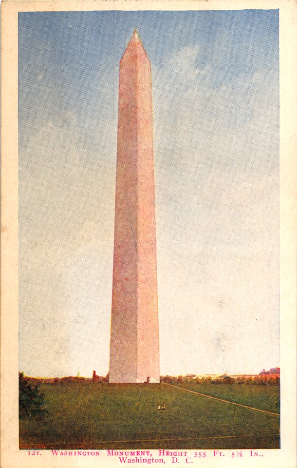 121 WASHINGTON MONUMENT HEIGHT 355 FT 3 IN WASHINGTON DC