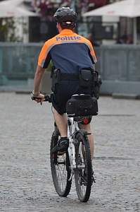 Uniform job bicycle photo
