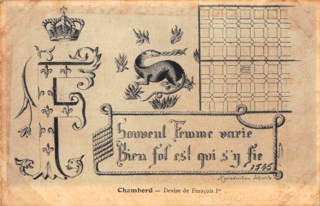 CHAMBORD - DEVISE DE FRANCOIS 1ER