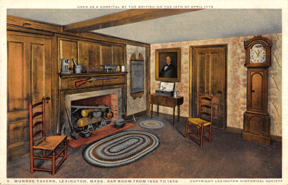S MUNROE TAVERN LEXINGTON MASSACHUSETTS