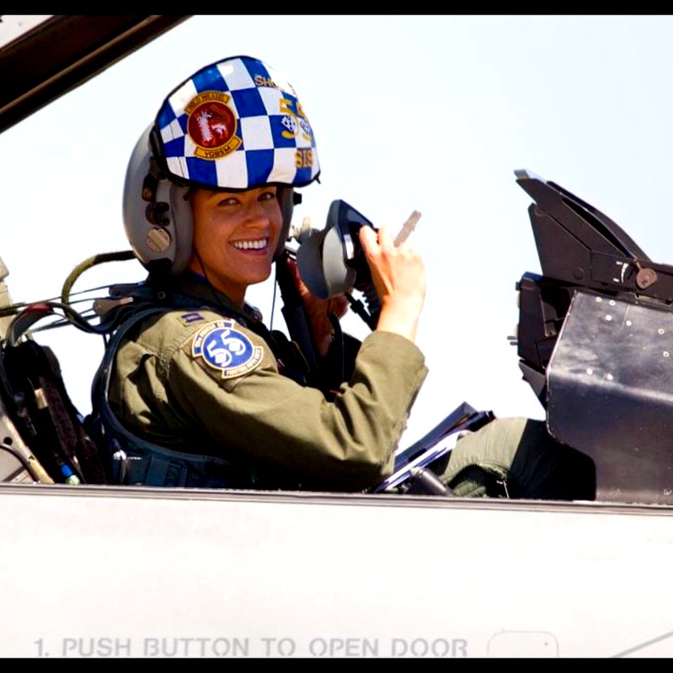 US Female F-16 Fighter Pilot Capt Zoe Kotnik