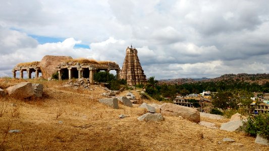 Distant View of Virupaksha Temple photo