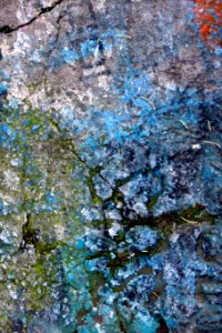 blue cracked texture photo