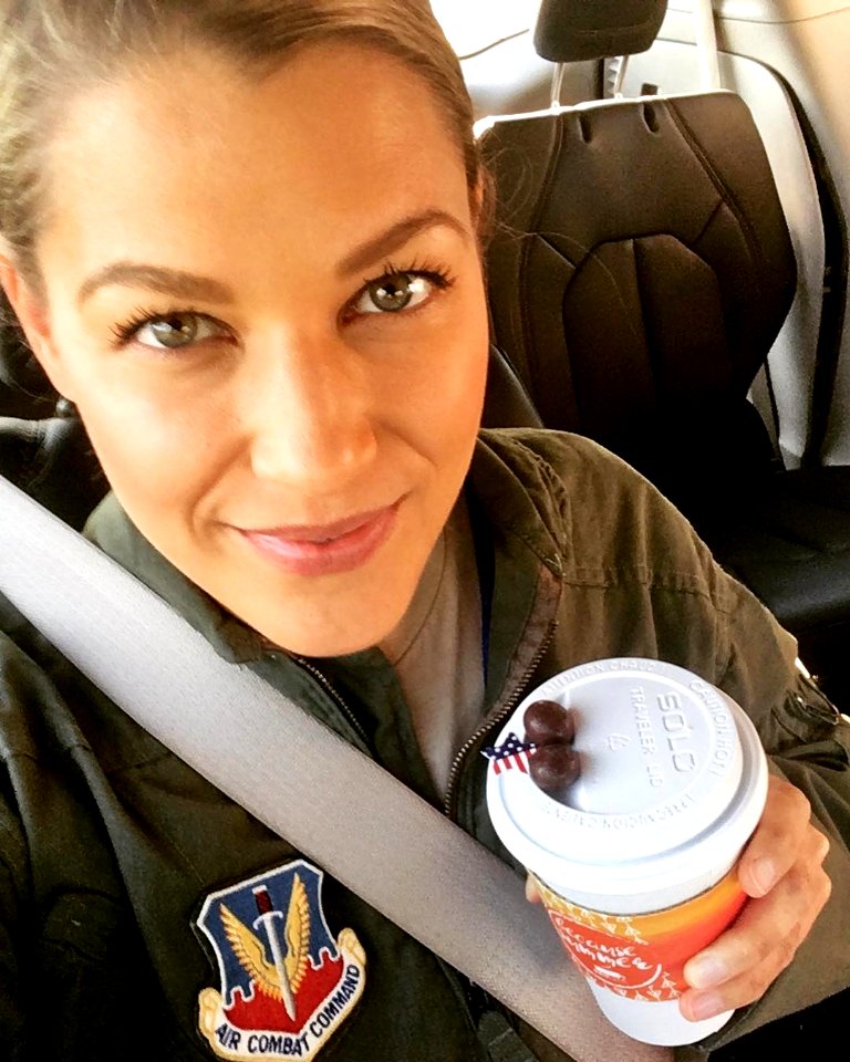 US Female F-16 Fighter Pilot Capt Zoe Kotnik