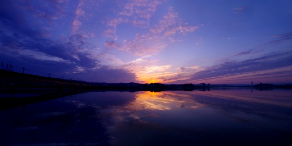 twilight river photo