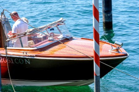 Luxury Boat on Lake Como photo