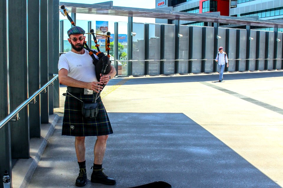 Bagpiper in Brisbane