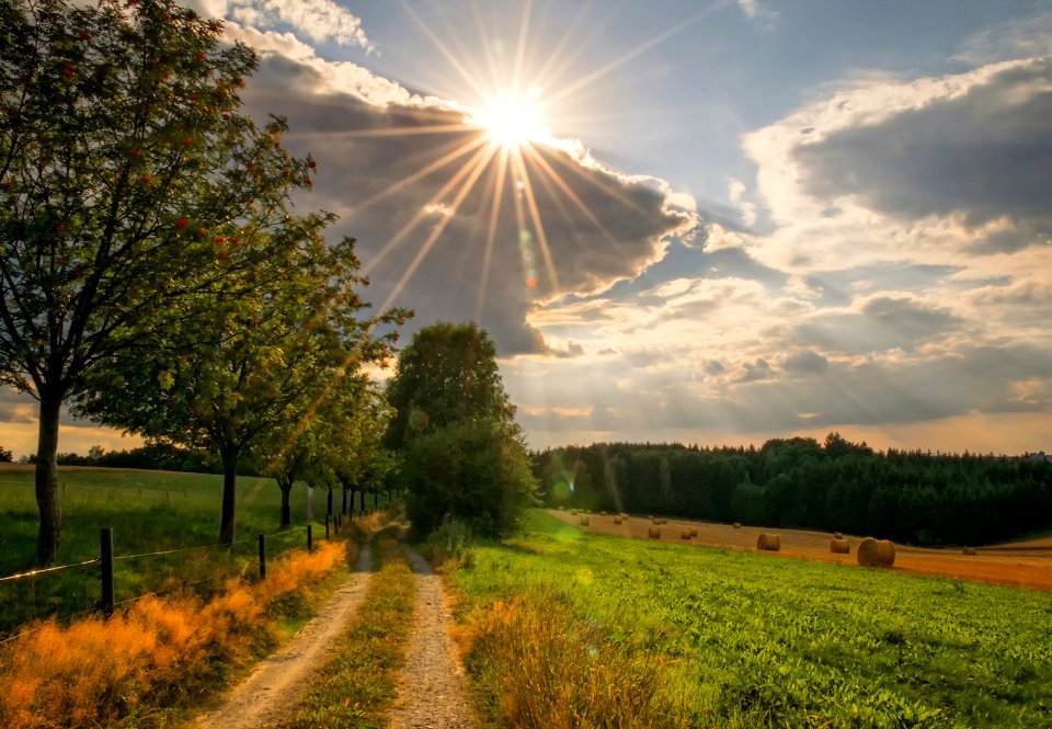 Spätsommer bei Ulbersdorf, Sächsische Schweiz