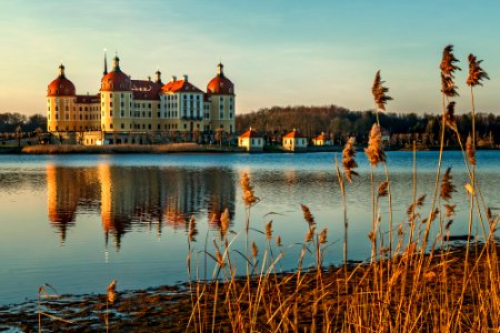 Winterabend in Moritzburg