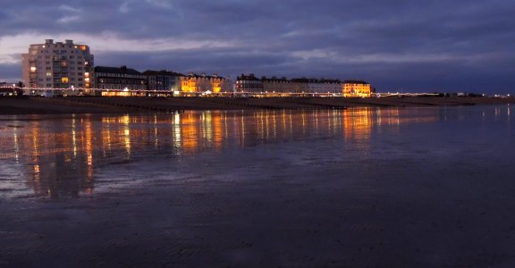Eastbourne Seaside at night