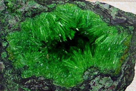 green crystals