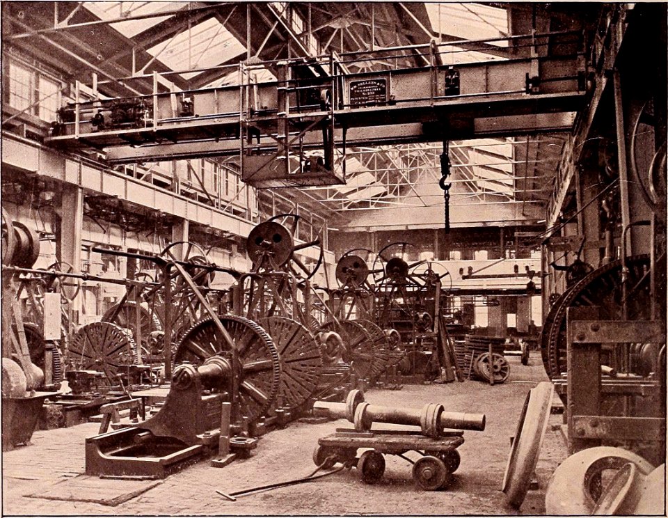 MACHINE SHOP PHOTO SEPIA VINTAGE