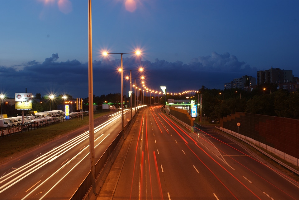 Freeway transport gas station