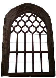 arched church window frame photo