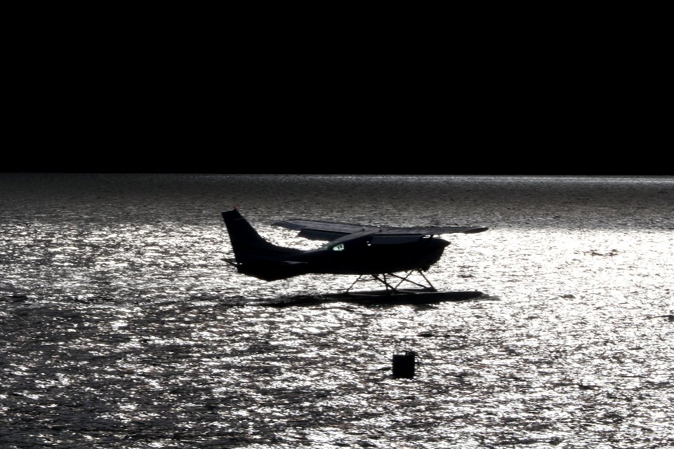 Ghost Plane at Dusk