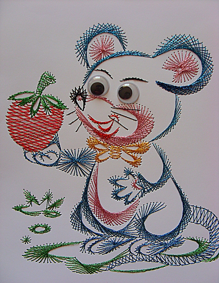 Children a fairy tale embroidery
