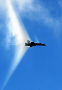Supersonic aircraft military photo