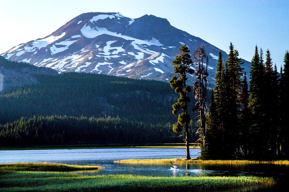 CANOEING AT SPARKS LAKE-DESCHUTES