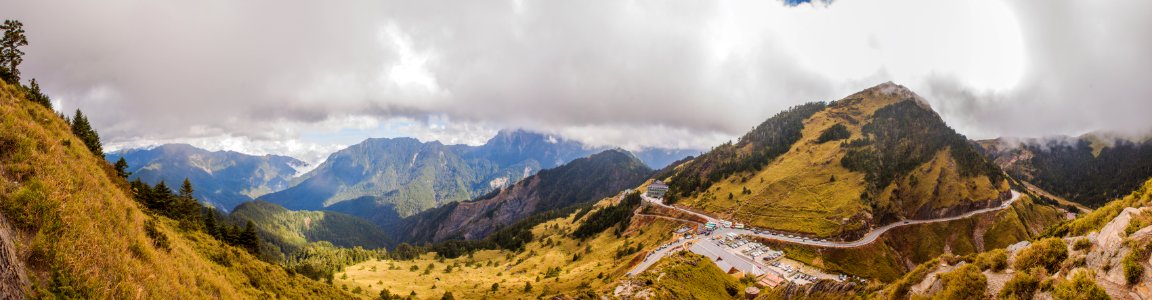 十一月、合歡尖山下望