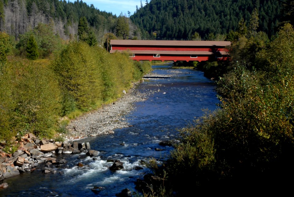 Westfir Covered Bridge, Willamette National Forest photo