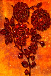 textured flower design