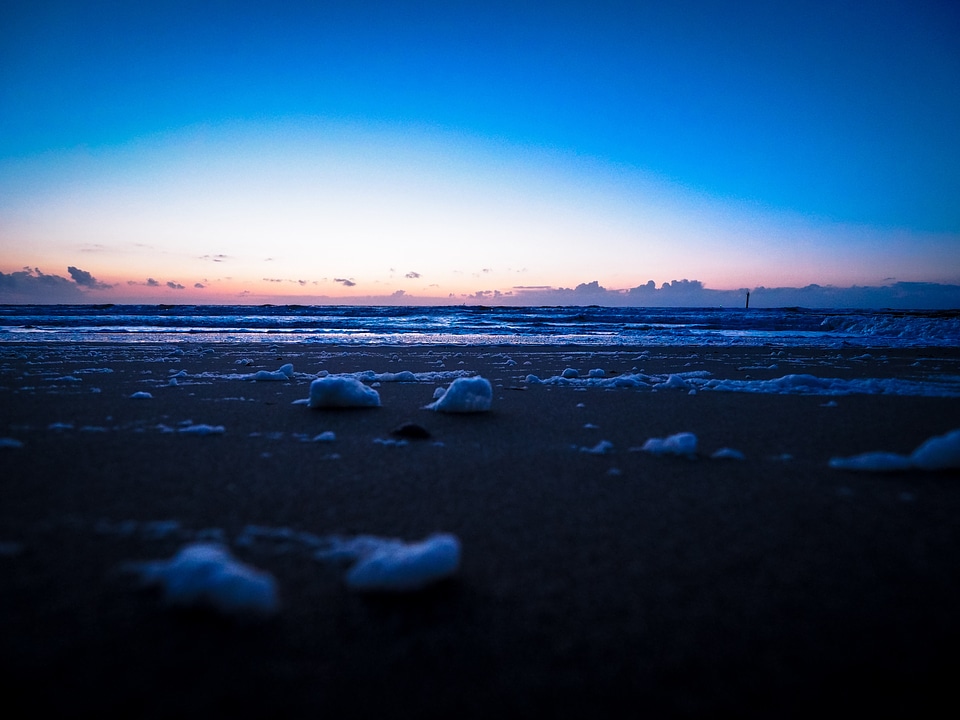 Sunset sea baltic sea