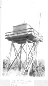 Clayton Point Lookout 1942 photo