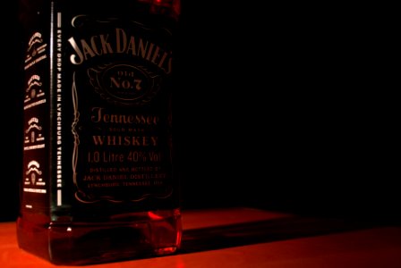 Bottle of Jack Daniel's Old No 7 Bourbon Whiskey photo
