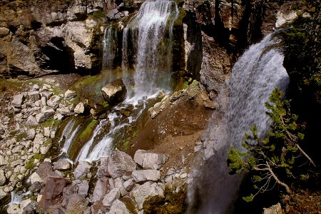 Waterfall at Newberry Crater-Deschutes photo