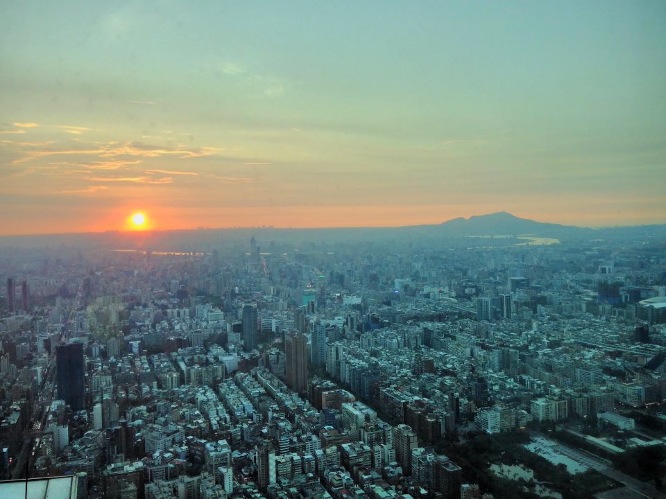 Sonnenuntergang von 101 aus gesehen