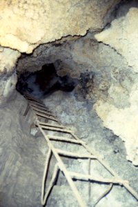 ladder in mine shaft photo